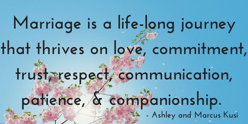 Ashley and Marcus Kusi Marriage Quote