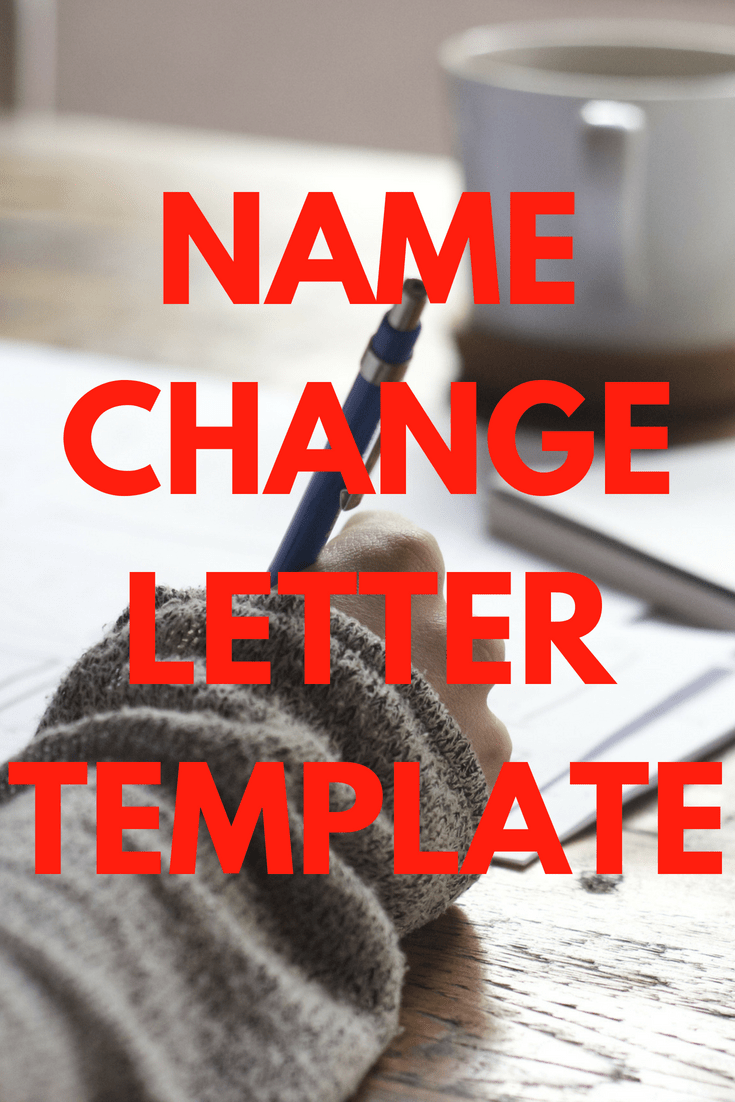 Letter For Change Of Name After Marriage Template Printable Included