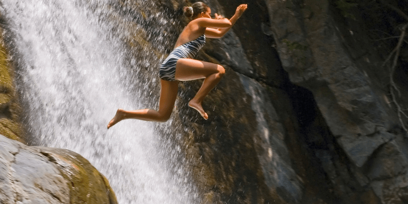 things for couples to do waterfall jump