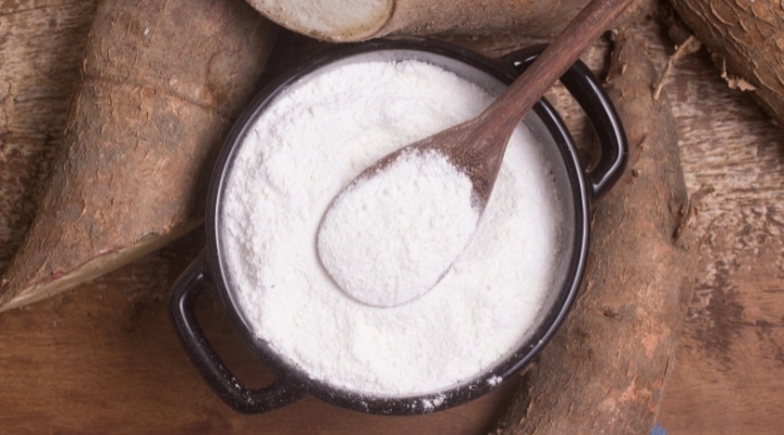 what is cassava flour made from